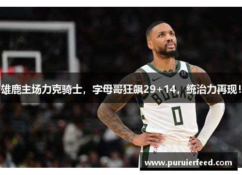 雄鹿主场力克骑士，字母哥狂飙29+14，统治力再现！